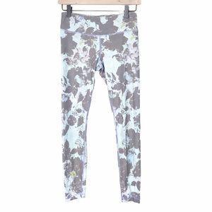 Vimmia Grey Floral Athletic Leggings Yoga Pants